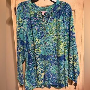 Elsa Lilly Pulitzer Blouse. Size XLarge